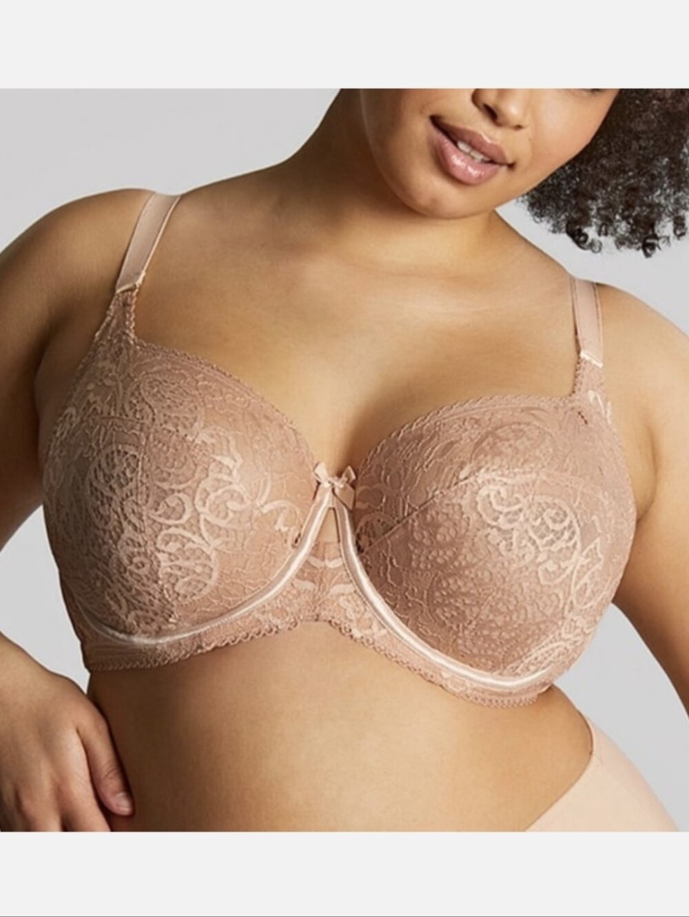 NEW Scupltresse by Panache Estel Lace Full Cup Underwire Bra 9685 Honey (Beige)